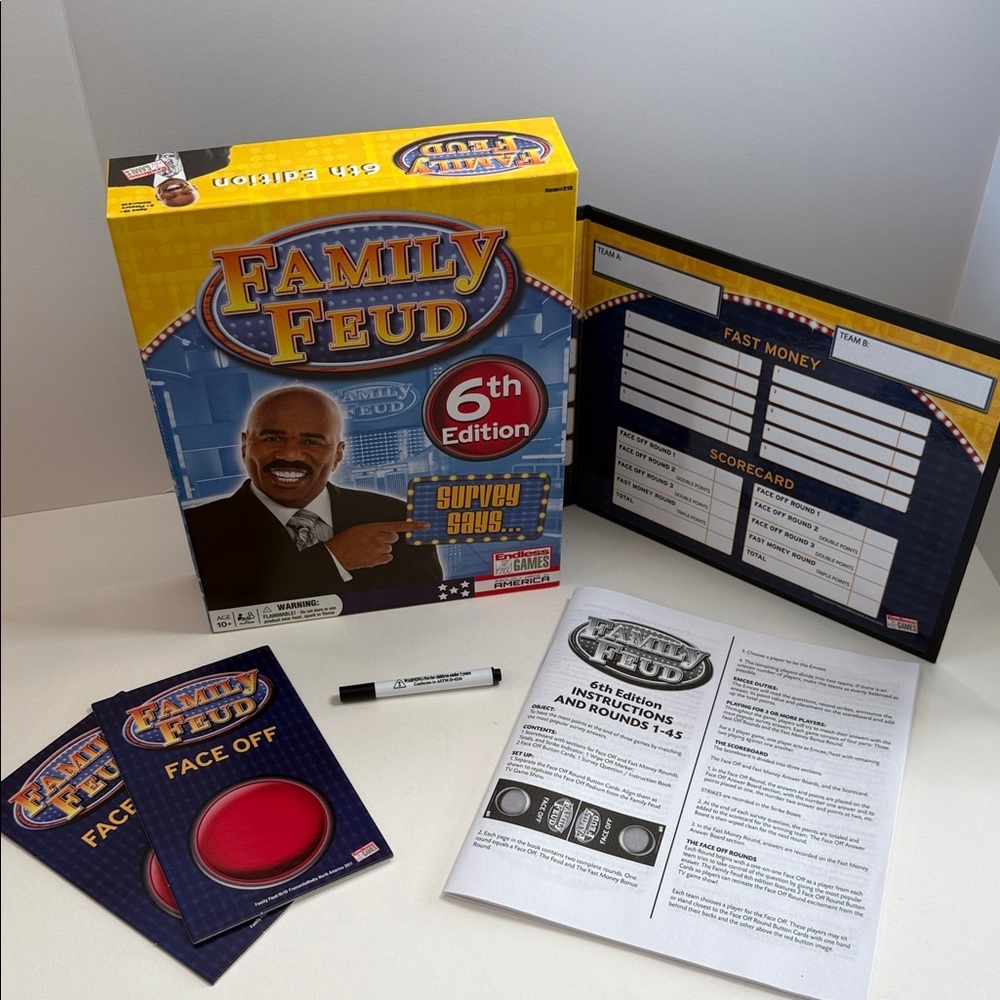 NWT Family Feud‎ 6th Edition Board Game Steve Harvey New Sealed Survey Says!